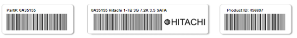 Hitachi HDS 0A35155 1TB Hot-Plug SATA Hard Drive 7.2K