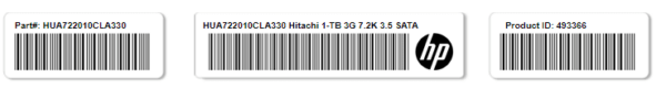 Disco Hitachi HDS 0F18664 1TB Hot-Plug SATA Drive 3Gb/s 7.2K 3.5-inch Hard Drive